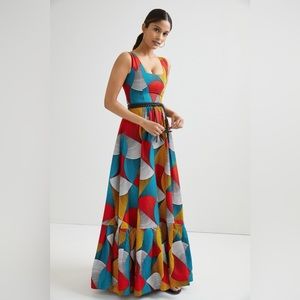 SIKA (Anthropologie) Chioma Geometric Maxi Dress (0)